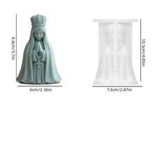Molde de silicone com menina rezando (1 unidade), ideal para decoração de velas com anjos ou como acessório para difusor de fragrâncias. - Vários estilos - Ver 14
