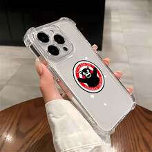 Mascota sorpresa Kumamon negra, roja y blanca.funda de teléfono Fundas compatibles con ,Apple,VIVO,OPPO,,, y Honor.Fabricadas en silicona TPU,ofrecen protección contra golpes y caídas. - transparente - Ver 5