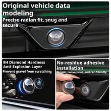 [2pcs/Set] Car Camera Lens Protector Cover, 360° Imaging Lens Protection Shield, Adhesive Backing For Scratch-Free Installation, Fits All Vehicle Models - A - View 4