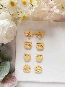 Khuôn cắt đất sét polymer hình mật ong và ong với độ chính xác cao, dụng cụ làm đồ thủ công tự chế, khuôn dao cắt chính xác - Vật liệu thủ công - Món quà hoàn hảo cho người đam mê tự làm đồ thủ công. - Mật ong và ong - Xem 6