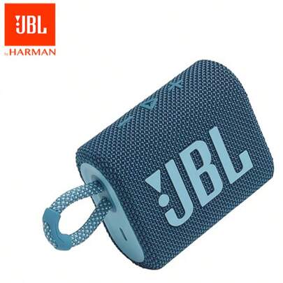  Altavoz Bluetooth portátil mini JBL Go 3, altavoz inalámbrico para el hogar, exteriores y viajes, gran audio y graves potentes, resistente al agua y al polvo IP67, color azul