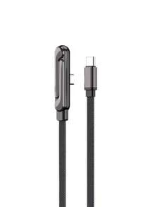 OIITH 二合一 240W（最大）快充折叠支架数据线，黑/橙尼龙编织快充线，春夏必备，车载必备，生日礼物之选，旅行必备，可折叠手机/平板支架，Type-C 转 Type-C，兼容 17/16/15/CarPlay/Galaxy/笔记本电脑，兼容荣耀 400，兼容小米，高效充电线 - 彩色 - 查看 9