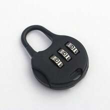 1pc/3pcs Macaron Mini Locks, Random Colors, With Combination Dial And Keyhole, Heavy-Duty Plastic Structure, Compact Portable Design, Numeric Lock Suitable For Luggage, Drawers, Boxes, Backpacks, Laptop Bags, Kids Lock (Easy-To-Use Key Lock) - Half-circle Combination Lock - View 6