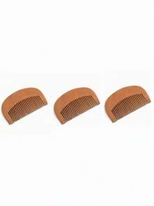Peach Wood Hair Comb, Natural Anti-Static Massage Hair Brush, Health Care - Multicolor - View 6