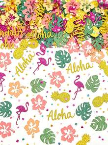 100 hạt giấy trang trí nhiệt đới Hawaii, họa tiết dứa Luau, hoa nhiệt đới, lá cọ dùng trang trí bàn tiệc cho các sự kiện Hawaii, mùa hè, sinh nhật, tiệc mừng em bé, hồ bơi, bãi biển, đám cưới trong rừng. - ngẫu nhiên - Xem 4