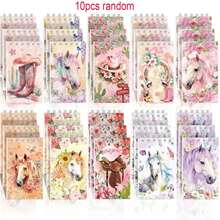 12本迷你便签本，动物图案笔记本，螺旋装订口袋笔记本，生日礼物和奖励，学生笔记本，Word笔记本，线圈笔记本，素描本，记事本，学习用品，学生奖品，派对笔记本，返校文具，圣诞节笔记本 - 彩色 - 查看 10