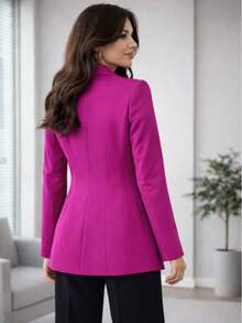 Women Blazers - Purple - View 2