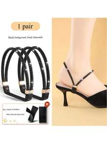 Elegant Satin Shoelaces, Non-Slip Straps For One-Size Shoes, Anti-Slip Tools For High Heels And Sandals, Can Be Installed And Secured Without Tying Shoelaces, Freeing Your Hands, Decorative For High Heels And Sandals, Convenient And Easy To Use, Suitable For High Heels, Closed-Toe Shoes, Block Heels, Closed-Toe Sandals, Anti-Slip Fixation (Different Batches Do Not Affect Use Or Quality) - View 13