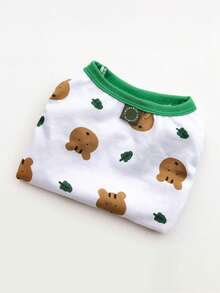 1pc Squirrel Pattern Vest, Cute Squirrel Design Warm Sweatshirt For Spring & Autumn, Rabbit Pet Accessories, Rabbit Pet Supplies, Rabbit, Rabbit Pet Accessories, Rabbit Pet Supplies, Valentine's Day - Multicolor - View 8