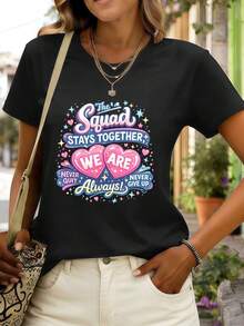 Women T-Shirts - Black - View 1
