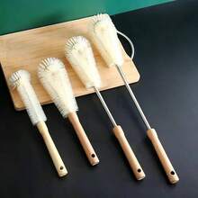 1 pieza Cepillo de limpieza para tazas y teteras de cocina, adecuado para lavar diferentes tazas y teteras - De largo medio - Ver 1