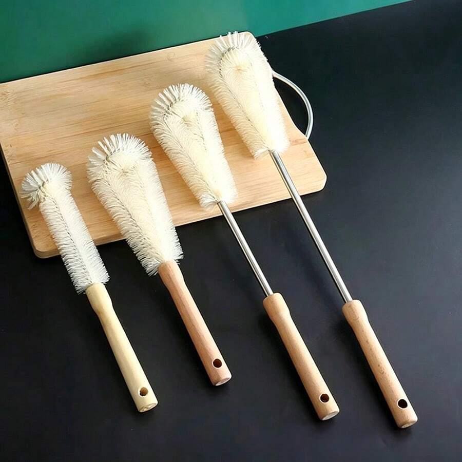 1 pieza Cepillo de limpieza para tazas y teteras de cocina, adecuado para lavar diferentes tazas y teteras - De largo medio - Ver 1