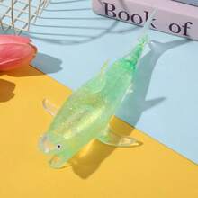 2026 New Shiny Shark Squeeze Toy, Transparent TPR Slow Rebound Stress Relief Toy, Soft Squishable Sensory Toy, Suitable For Office Desk, Home, Travel, Anxiety Relief For Adults & Teens, Great Gift For Easter, Mother's Day, Father's Day, Birthday, Graduation, Valentine's Day, Christmas, Thanksgiving - Multicolor - View 7