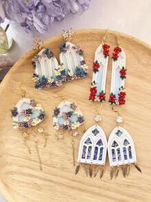 Gothic Stained Glass Window Polymer Clay Cutter Mold With High Precision Diy Handcrafted Clay Mold Tools, Precision Knife Molds - Craft Supplies - Perfect Gift For Diy Enthusiasts - Gothic Stained Glass Window - View 6