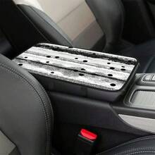 1件装几何图案线条印花汽车扶手箱垫中央扶手垫 - 印花 - 查看 3