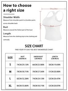 5pcs Seamless U-Back Ribbed Tank Tank Tops Women With Built-In Bras For Women, Solid Color Slim-Fit Essentials For Layering,, Exposed Shoulder Sleeveless For Spring Summer Fall Layering - Solid Color Machine-Washable, Beachwear & Casual, Summer Tops, Tank Tops - Multicolor - View 7