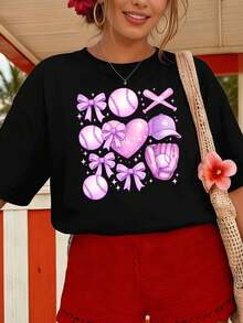 Women T-Shirts - Black - View 1
