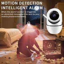 1 buah/2 buah Kamera Keamanan Rumah Pintar, Kamera Dalam Ruangan Nirkabel, Kamera Hewan Peliharaan, Hanya Mendukung WiFi 2.4G, Tidak Mendukung WiFi 5G, Fitur Audio Dua Arah, Pelacakan Deteksi Gerakan, Penglihatan Malam, Cocok Untuk Pemantauan Hewan Peliharaan/Pengasuh, Tidak Termasuk Kartu SD - Putih - View 10