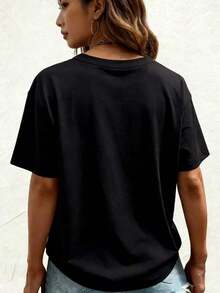Women T-Shirts - Black - View 2