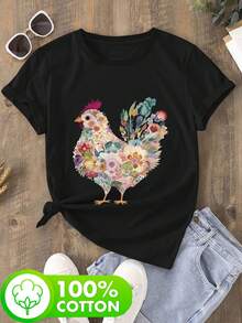Women T-Shirts - Black - View 2