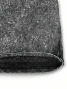 Áo thun cotton dáng rộng, cổ tròn, tay ngắn, chất liệu denim bạc màu, in hình voi vintage ngộ nghĩnh, phù hợp cho mọi mùa, màu đen mùa hè. - màu đen - Xem 6