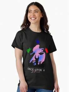 DISNEYWORLD ONCE UPON A DREAM CUTE CLASSIC FUNNY T SHIRT UNISEX - Black - View 7