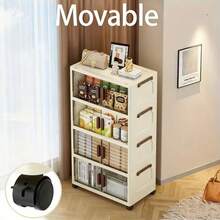 KNERS 3/4/5 Layer Stackable Storage Box With Wheels - Foldable Plastic Storage Box, Suitable For Homes And Offices, Capacity Of 3 Cubic Feet, 2 Cubic Feet, 27 Inches High, Multifunctional Wardrobe And Trash Can, Space Saving Design, Suitable For Living Room, Bedroom Or Workspace, Wardrobe Organization And Storage, Flexible Storage Solution, Modern Aesthetics, Durable Structure, Storage Box, Storage Box, Household Organizing Storage Box. - Multicolor - View 9