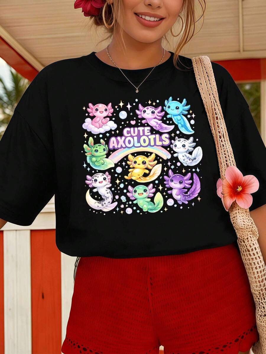 Women T-Shirts - Black - View 1
