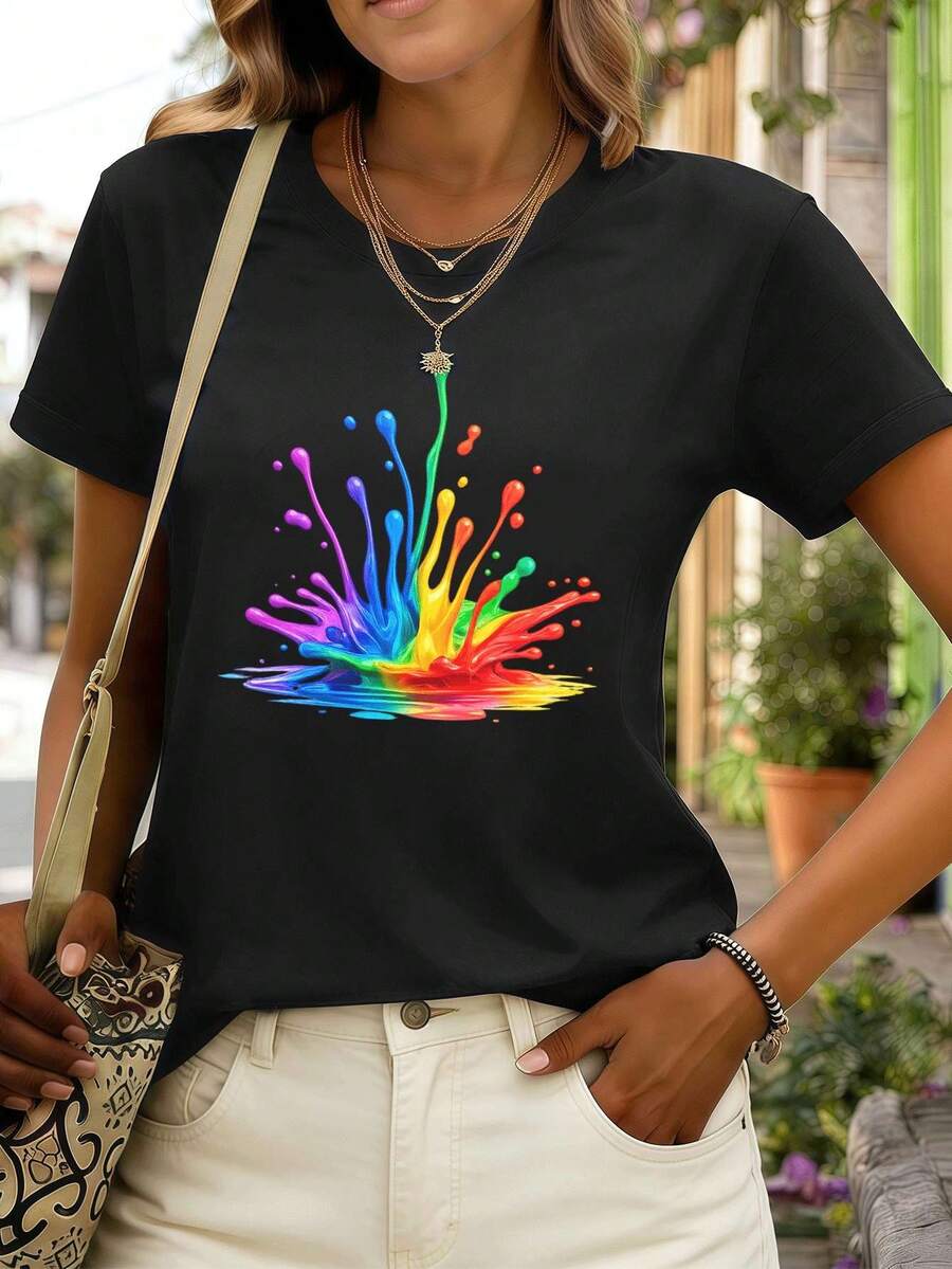 Women T-Shirts - Black - View 1