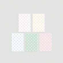 5 Stile Polka Punkt Sulfursäure Papier Notizen, 20 Stücke/Set transparentes dekoratives Papier, süße mädchenhafte Herz Notizpapiere für Bastelprojekte zur Schulanfang - mehrfarbig - Übersicht 10
