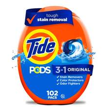 Tide PODS Laundry Detergent Pacs Original Scent 102 Count Powerful 3-In-1 Cleaning Capsules - Detergent - View 5