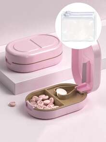 Portable Multifunctional Pill Cutter & Dispenser & Divider - Medical Grade Material, Automatic Mechanism, Compact Travel Case For Medication Organizer, Portable Medication Dispenser For Tablets, Accurate One-To-Two Tablet Splitter, Convenient Pill Organizer Case, Pill Bag, Medication Storage Box - Ideal For Travelers, Busy Lifestyles, Daily Medication Management, Healthconscious Users, Frequent Travelers - Nhiều màu - Xem 14