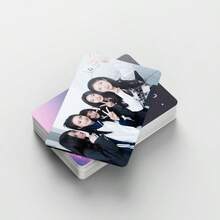 92pcs/Set Greeting Cards (60 Cards + 32 Stickers), Double-Sided LOMO Cards Bookmarks, Holiday & Christmas Gift - Black - View 8