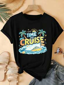 Women T-Shirts - Black - View 2