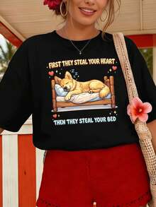 Women T-Shirts - Black - View 1