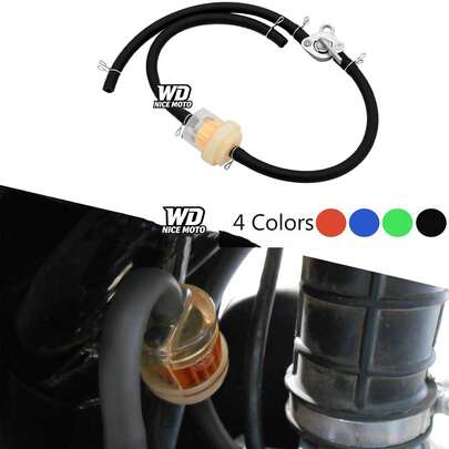 WD NICE MOTO 6毫米燃油软管、燃油开关、汽油阀、油箱开关，适用于摩托车、踏板车、沙滩车、割草机，排量包括125cc、200cc、250cc、49cc、90cc、110cc。