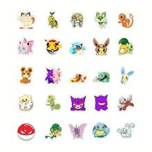 pokemon 100张宝可梦卡通涂鸦贴纸，口袋妖怪精灵球行李贴纸 - 彩色 - 查看 5