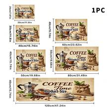1pc Coffee Bean Pattern Absorbent Quick-Dry Dish Drying Mat, Multipurpose Drainage Pad, Home Gift, Desktop Decor - XYLSD-224 - View 14