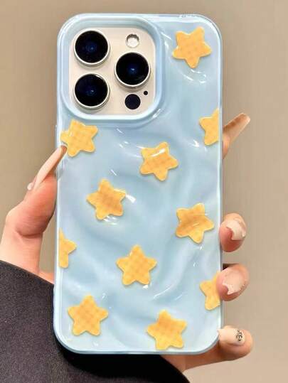 Ốp lưng điện thoại họa tiết ngôi sao kẻ ô màu vàng dễ thương phong cách Y2K cho iPhone 17 Pro Max, 17 Pro, 17 Air, 16 Pro Max, 14, 15 Pro, 16 Plus, 13, 12, 11, ốp mềm (Sản phẩm này chỉ bao gồm ốp lưng điện thoại và không kèm theo thẻ treo)