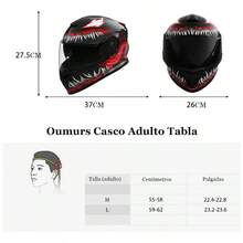 Casco De  Certificado DOT, con Visera Abatible y Plegable - Blanco - Ver 6