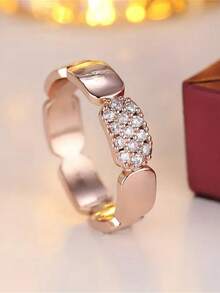 1pc Fashionable Minimalist Elegant Design Women's Ring, Luxury Sophisticated Style Suitable For Parties, Gatherings, Banquets - Ring - View 1