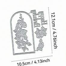 1pc Creative Flower Shaped Metal Cutting Mold, Suitable For Scrapbooking And Handicrafts, DIY Embossing Template, Handmade Greeting Cards And Gift Cards Making Tool - A - View 10