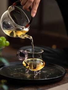 极简玻璃杯，小茶杯，功夫茶具，家用/办公水杯，中式茶杯，适用于咖啡、茶、可可、热巧克力、牛奶、抹茶拿铁 - 彩色 - 查看 5
