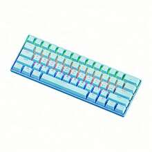 OKW210 Gaming Mechanical Keyboard, 61-Key, Full-Key Anti-Ghosting, RGB Backlit Portable Gaming Keyboard, Type-C Interface - View 6