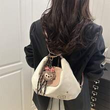 2026 Bolso bandolera de cuero genuino, diseño minimalista para uso diario. - Rosa - Ver 5