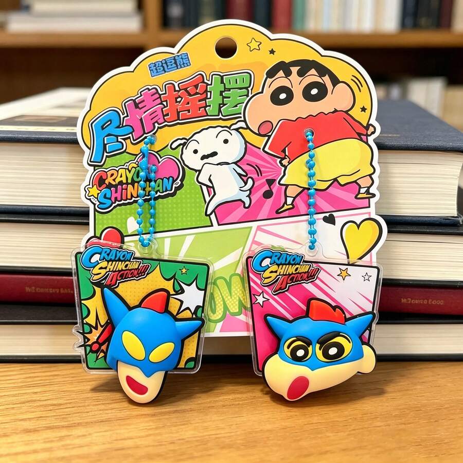 Crayon Shin-Chan Shell Squeeze Toy Charm - Daily Style, Backpack Pendant, Cute Doll, Stress Relief, - Multicolor - View 1