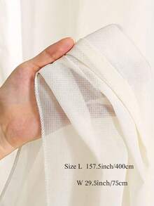 2PCS/1PC 400x75cm Pearl Chiffon Background Curtain - Wedding Decor | Reusable For Birthday, Anniversary - White/Beige/Purple - Arch, Chair Back Decoration, Photo Props - Many - View 3