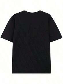 Chris R&B Brown Concert T-Shirt Fans, Custom Print Pattern On The Front, Christmas Night Essential Daily Concert - Black - View 2