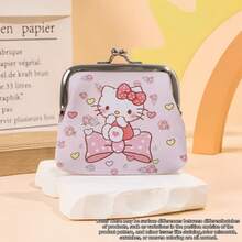 SANRIO 1 pieza Monedero mini lindo de Hello Kitty, con un diseño compacto y adorable con decoración de personaje de gato de dibujos animados, un artículo esencial diario exquisito con un estilo súper lindo - Multicolor - View 16