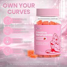 MONTUE Hair Skin Nails Vitamin With Biotin & Creatine Monohydrate Gummies,2500 Mcg, Strawberry, 80 Count, 40 Total Servings - Quả dâu - Xem 6